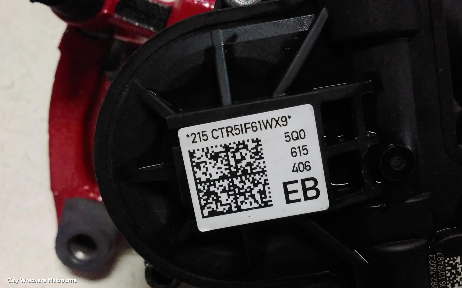 VOLKSWAGEN GOLF CALIPER, RH REAR, GTI, GEN 7, 11/2012 - 08/2020