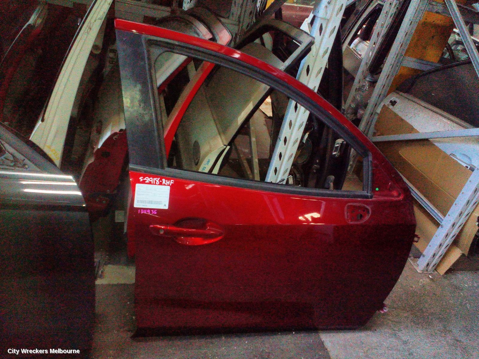 MAZDA 2 RIGHT FRONT DOOR, DJ/DL, SEDAN/HATCH, 09/2014 ONWARDS