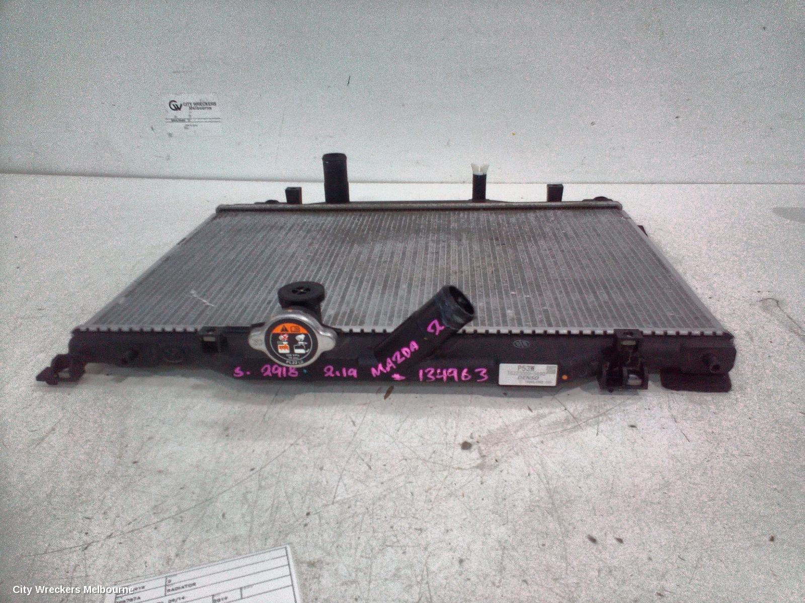 MAZDA 2 RADIATOR, AUTO, 1.5, DJ/DL, 09/2014 ONWARDS