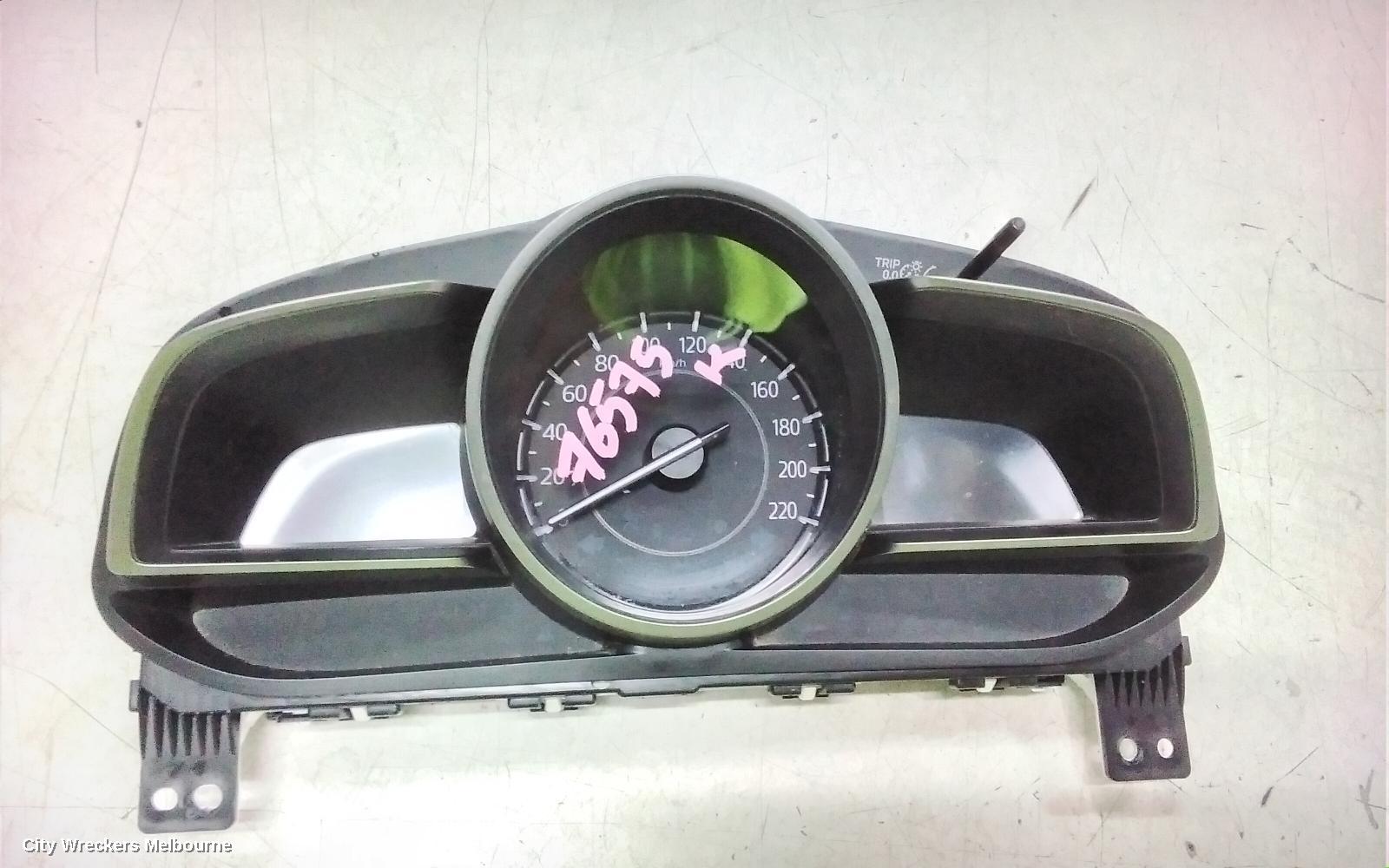 MAZDA 2 INSTRUMENT CLUSTER, INSTRUMENT CLUSTER, AUTO T/M, NEO/MAXX/PURE, DJ/DL, 01/2017 ONWARDS