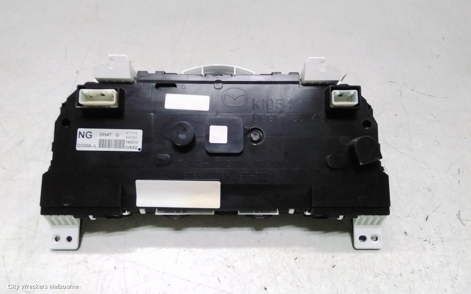 MAZDA 2 INSTRUMENT CLUSTER, INSTRUMENT CLUSTER, AUTO T/M, NEO/MAXX/PURE, DJ/DL, 01/2017 ONWARDS