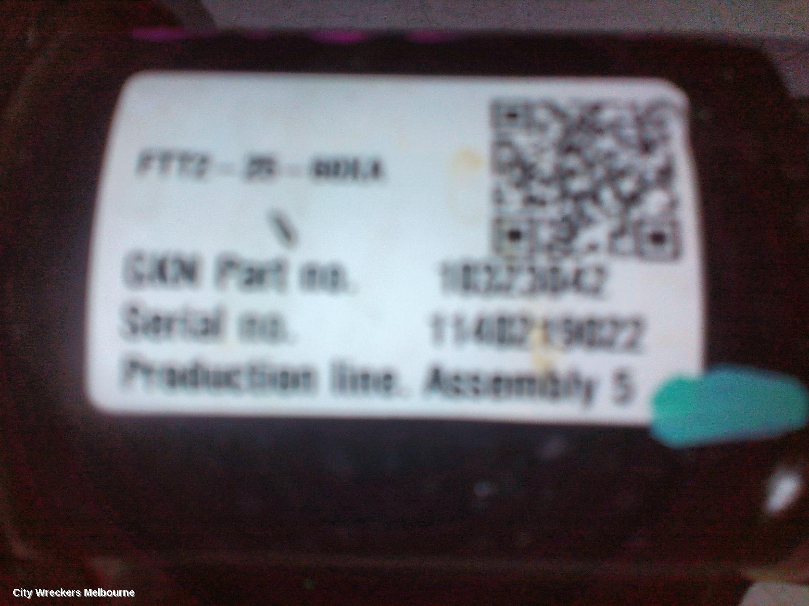 MAZDA 2 LEFT DRIVESHAFT, AUTO, PETROL, 1.5, DJ/DL, 09/2014 ONWARDS