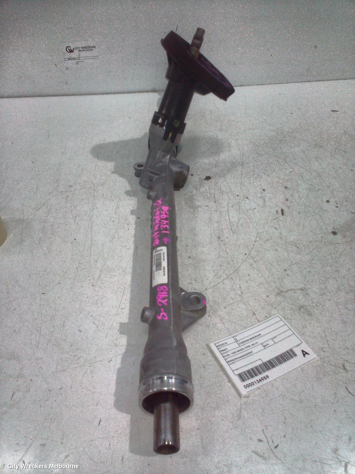 MAZDA 2 STEERING BOX/RACK, DJ/DL, 15IN WHEEL TYPE, 09/2014 ONWARDS