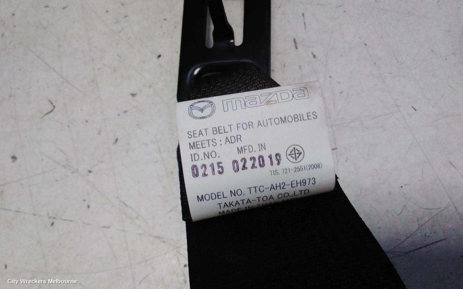 MAZDA 2 SEATBELT/STALK, RH FRONT, SEAT BELT ONLY, DJ/DL, SEDAN/HATCH, 09/2014 ONWARDS