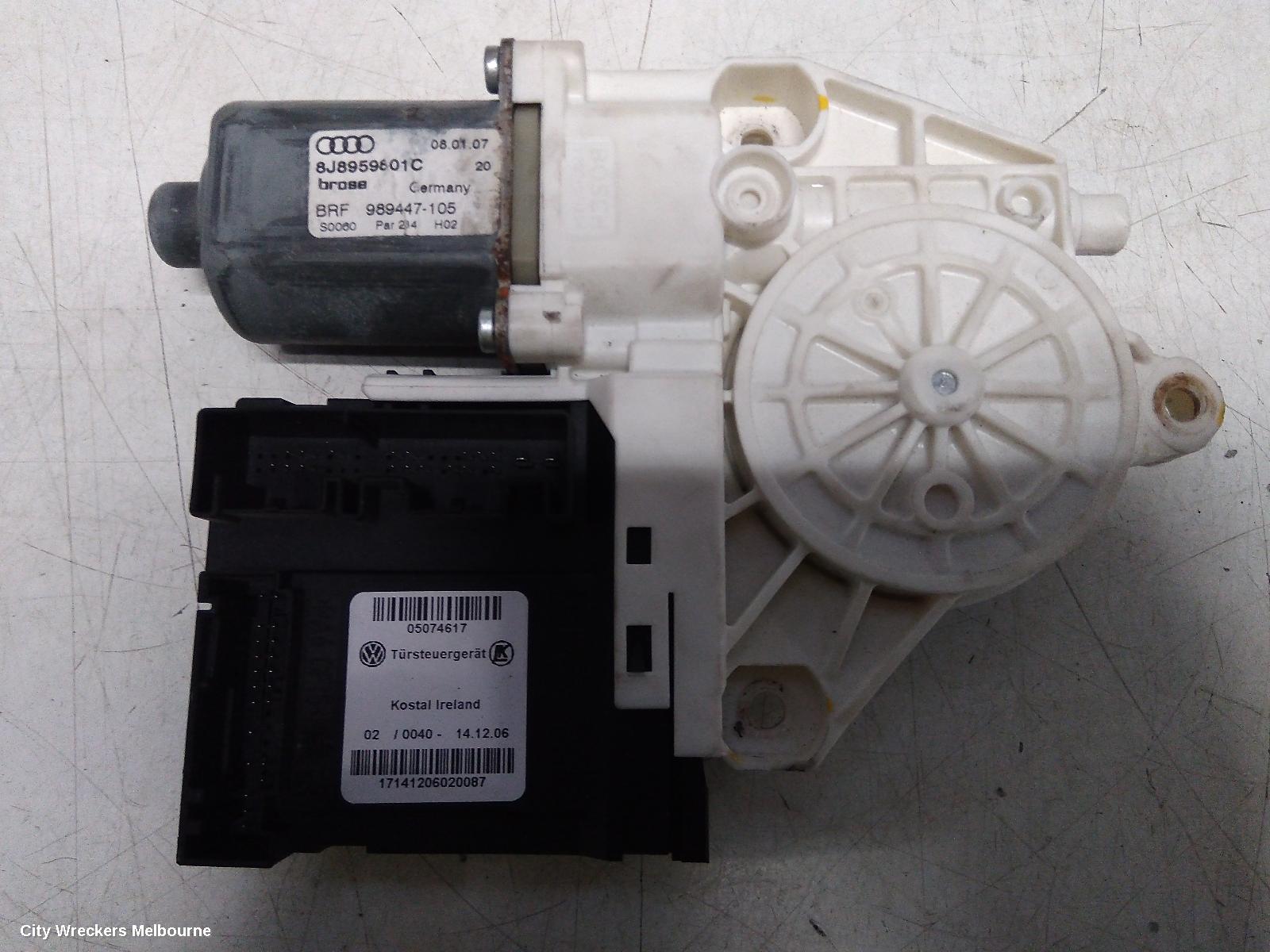AUDI TT RIGHT FRONT WINDOW REG/MOTOR, 8J, 09/2006 - 12/2014