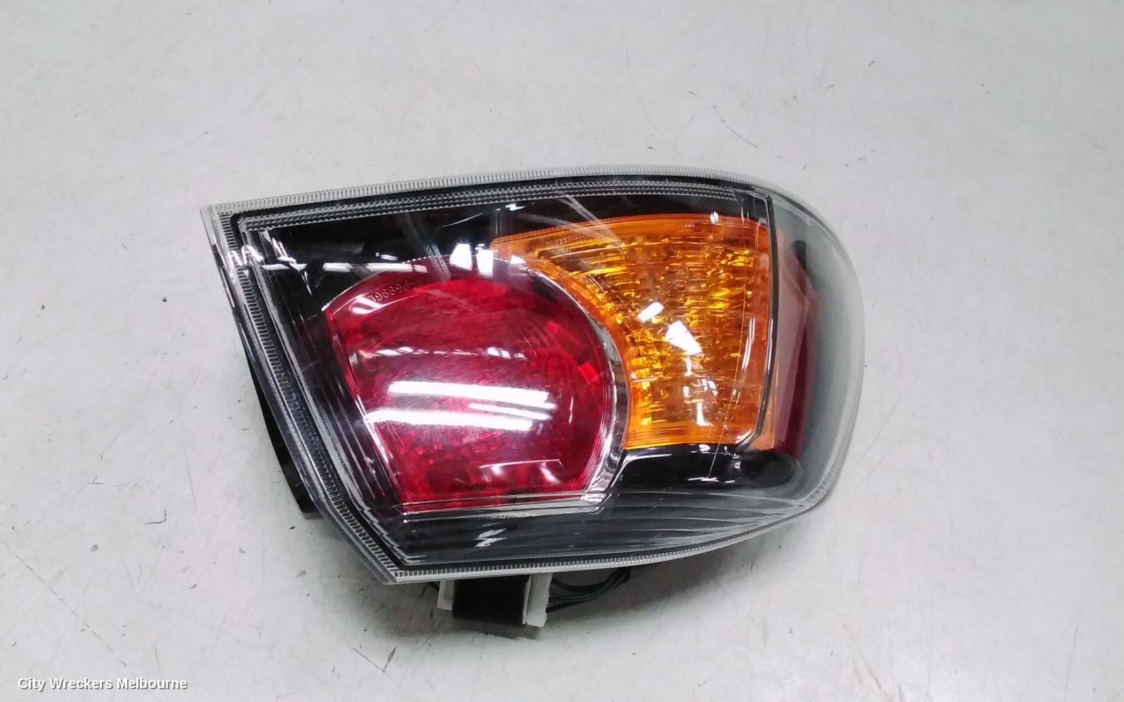 MITSUBISHI LANCER LEFT TAILLIGHT, CJ-CF, SEDAN, BLACK INSERT TYPE, 07/2007 - 12/2017