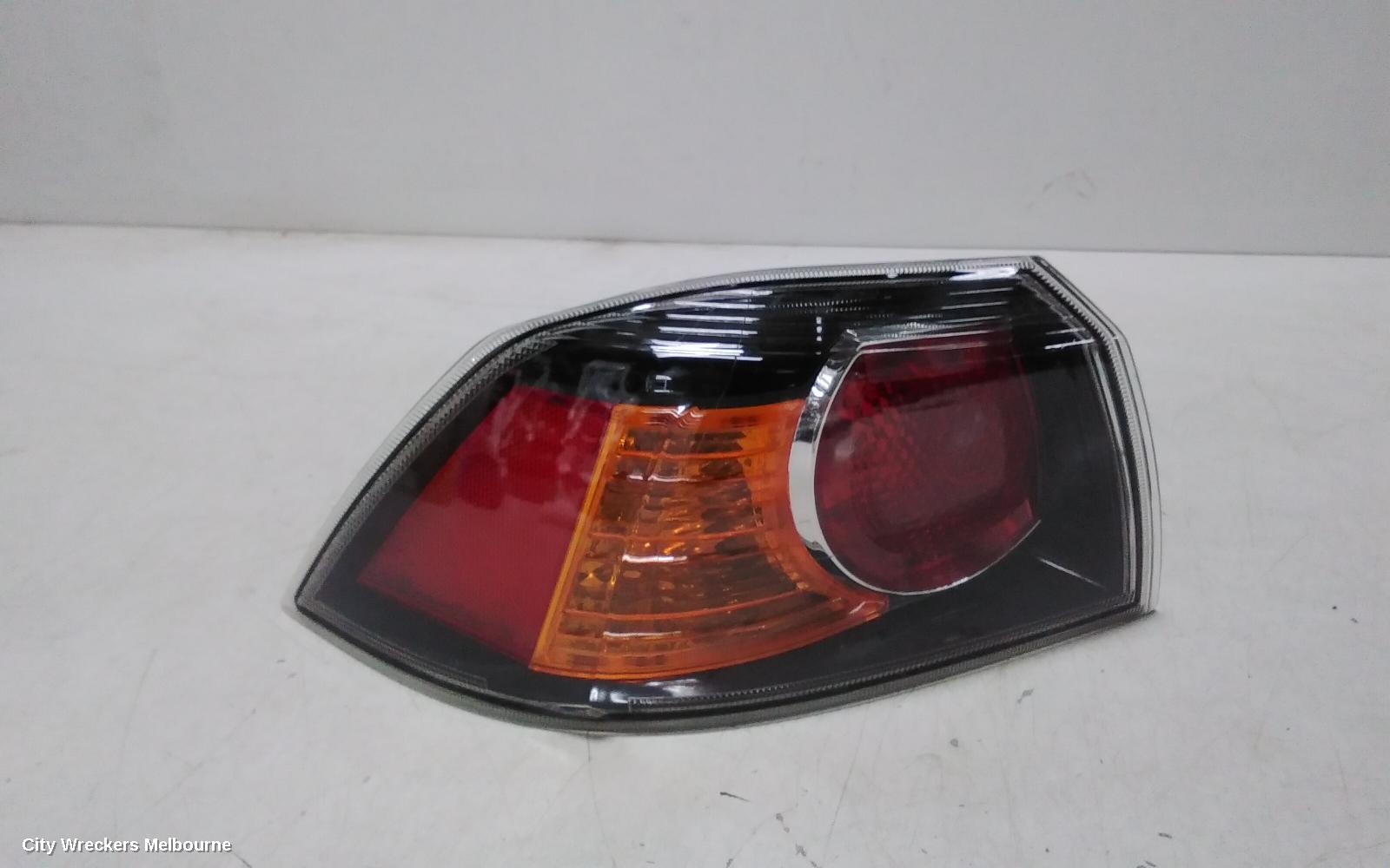 MITSUBISHI LANCER LEFT TAILLIGHT, CJ-CF, SEDAN, BLACK INSERT TYPE, 07/2007 - 12/2017