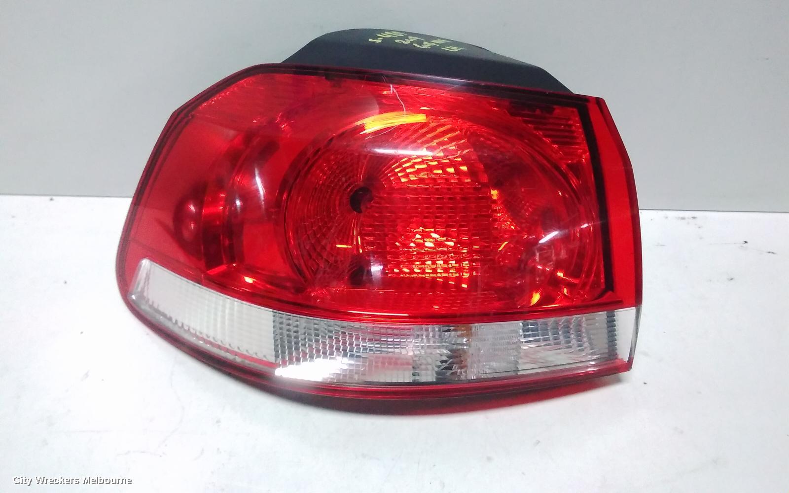 VOLKSWAGEN GOLF LEFT TAILLIGHT, GEN 6, 3DR/5DR HATCH, 12/2008 - 03/2013