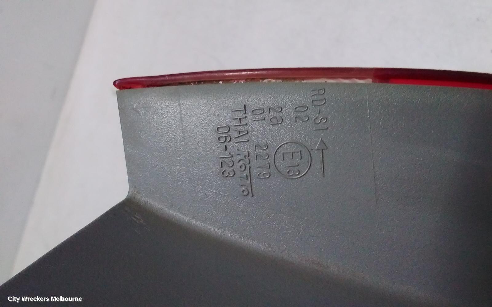 TOYOTA AURION LEFT TAILLIGHT, GSV40R, SPORTIVO SX6/ZR6, 10/2006 - 08/2009