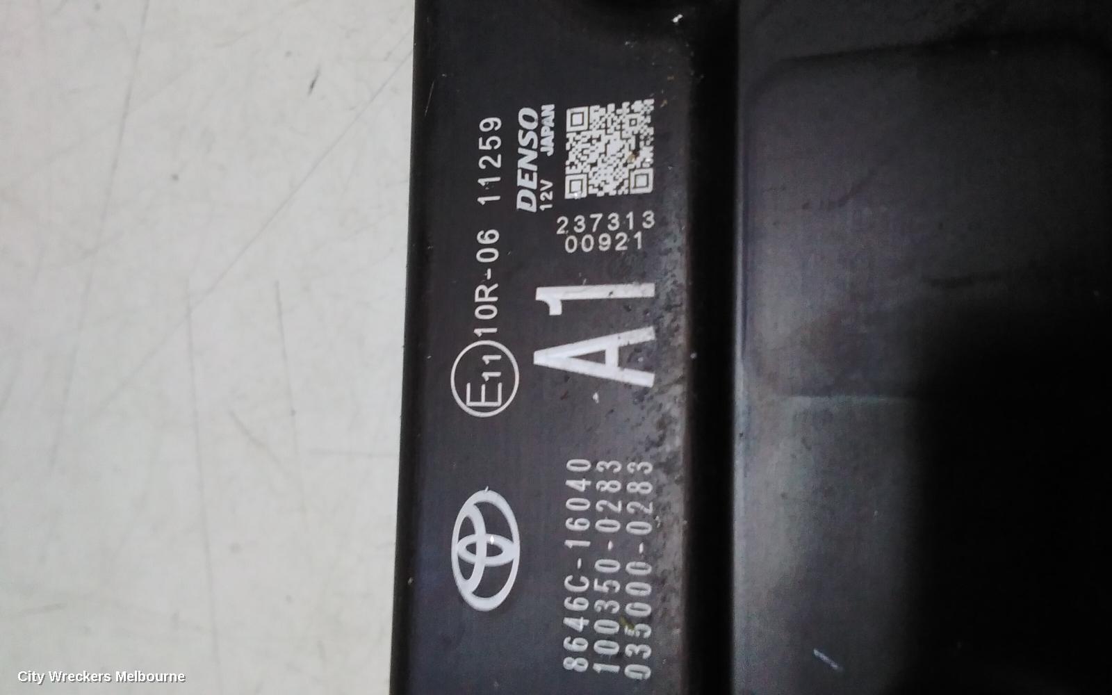 TOYOTA COROLLA CROSS REVERSE CAMERA, XG10, FRONT RADAR SENSOR (WINDSCREEN MOUNTED), 01/2022 ONWARDS