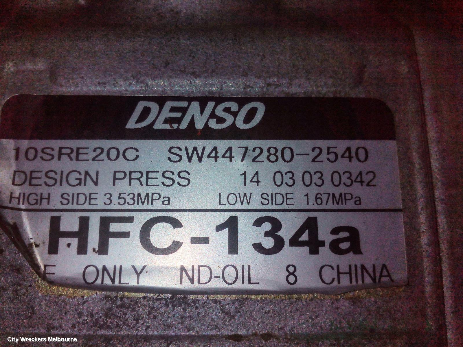 HONDA ODYSSEY A/C COMPRESSOR, RC1, PETROL, 2.4, K24W, 02/2014 - 03/2022