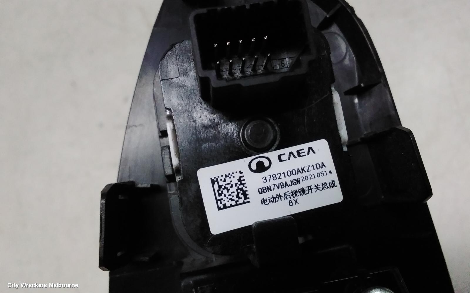 HAVAL JOLION PWR DR WIND SWITCH, A01, RH FRONT (MASTER SWITCH), W/ AUTO FOLD TYPE, 02/2021 - 03/2024