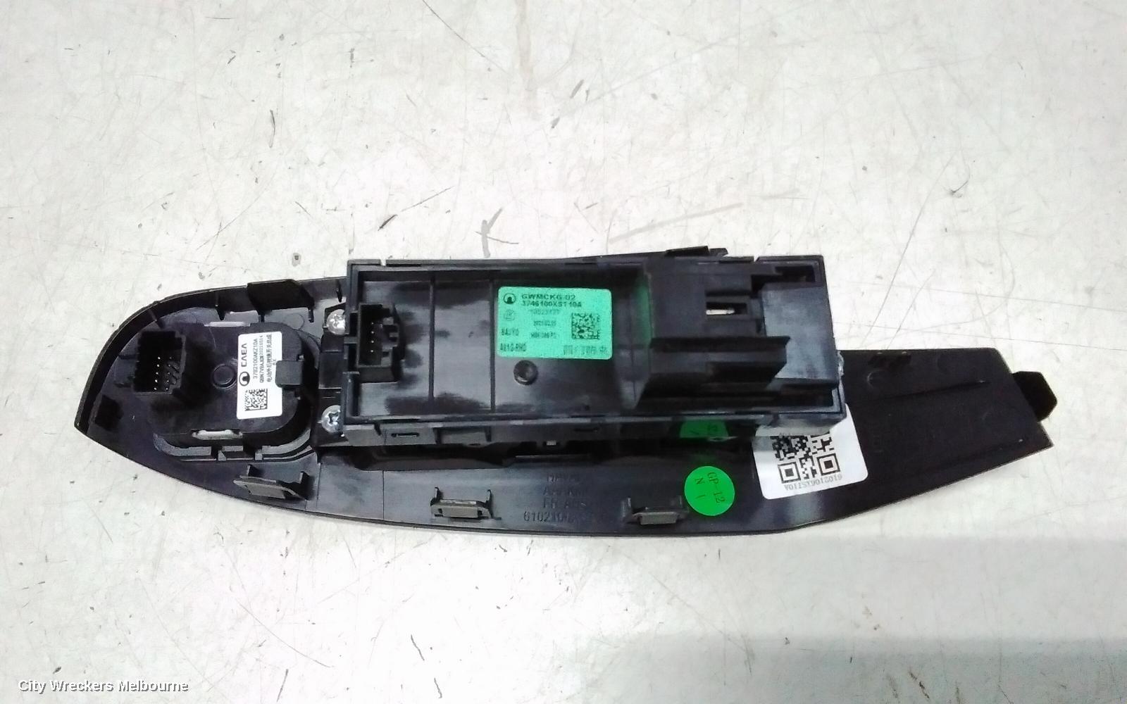 HAVAL JOLION PWR DR WIND SWITCH, A01, RH FRONT (MASTER SWITCH), W/ AUTO FOLD TYPE, 02/2021 - 03/2024
