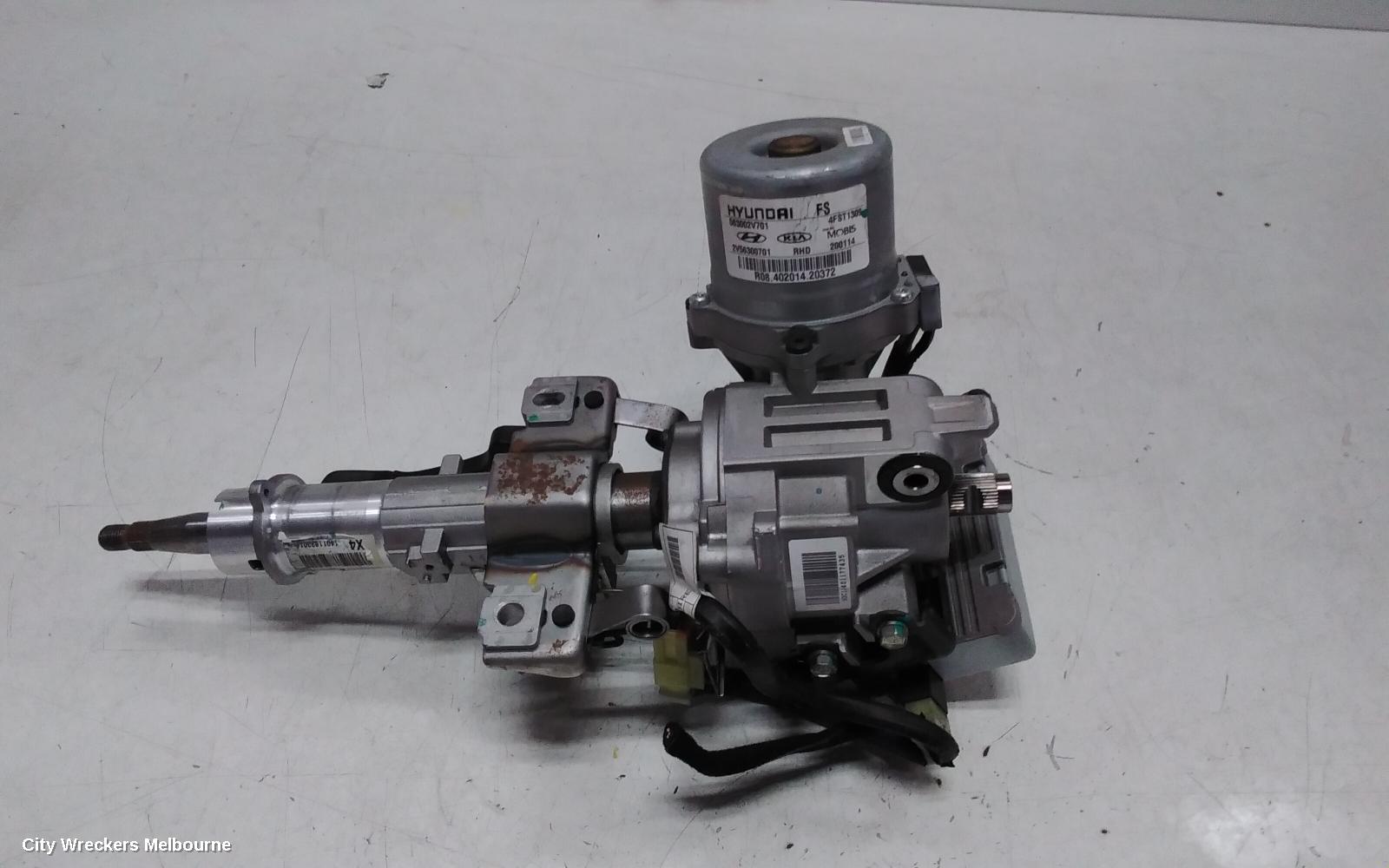 HYUNDAI VELOSTER STEERING BOX/RACK, FS, NON TURBO/TURBO TYPE, FRONT MOUNT CALIPER TYPE, 06/2012 - 04/2015