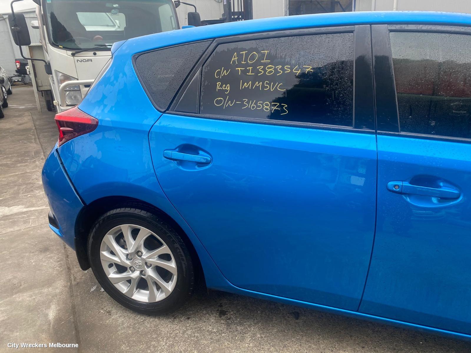 TOYOTA COROLLA REVERSE CAMERA, REVERSE CAMERA, ZRE182R, 10/2012 - 06/2018