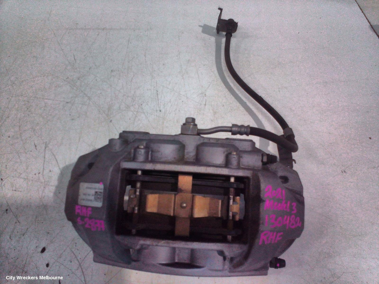 TESLA MODEL 3 CALIPER, RH FRONT, STANDARD TYPE, GRAY, 1ST GEN, 06/2019 ONWARDS