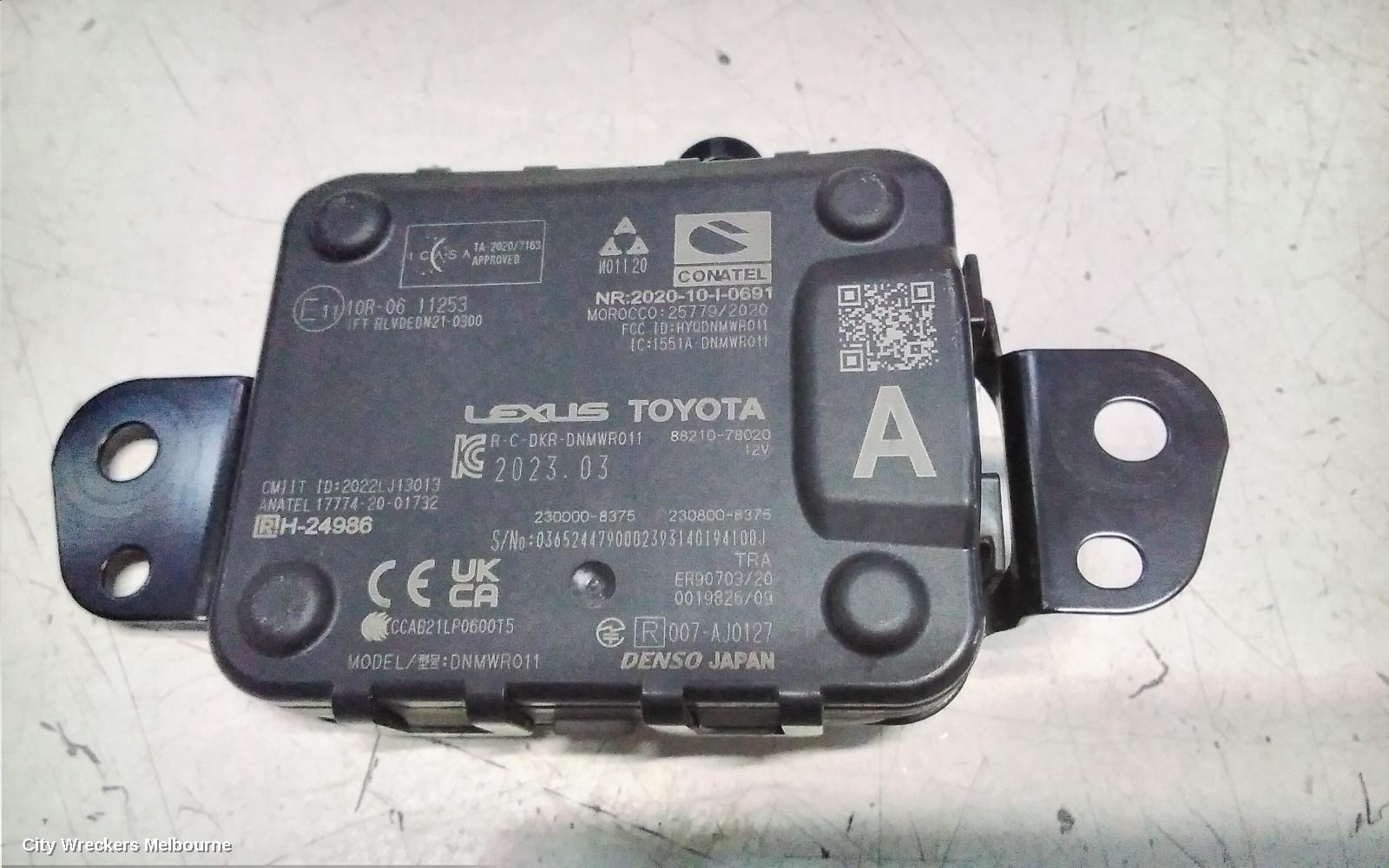 TOYOTA COROLLA CROSS REVERSE CAMERA, XG10, FRONT RADAR SENSOR (GRILLE MOUNTED), 01/2022 ONWARDS