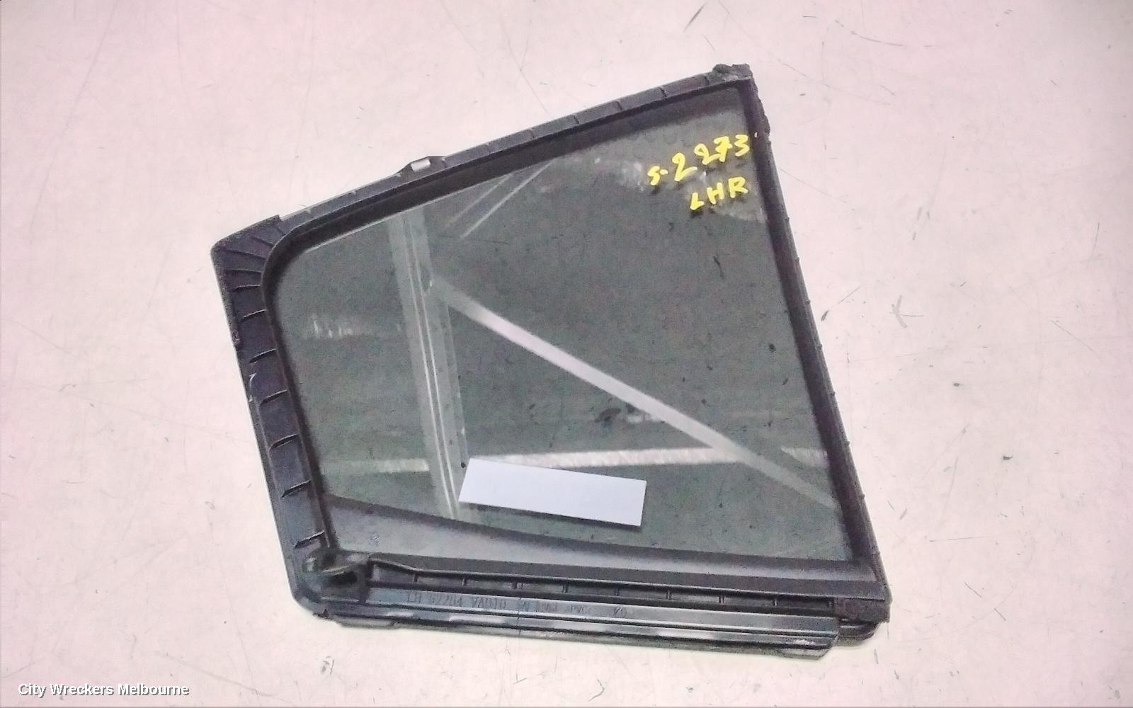 SUBARU WRX LEFT REAR 1/4 DOOR GLASS, V1, 03/2014 - 10/2021
