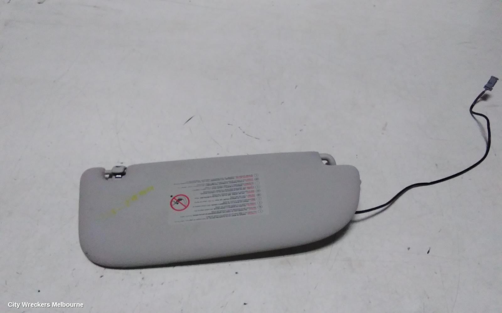 PEUGEOT 308 SUNVISOR, T7, LH SIDE, BLACK, 09/2007 - 01/2014
