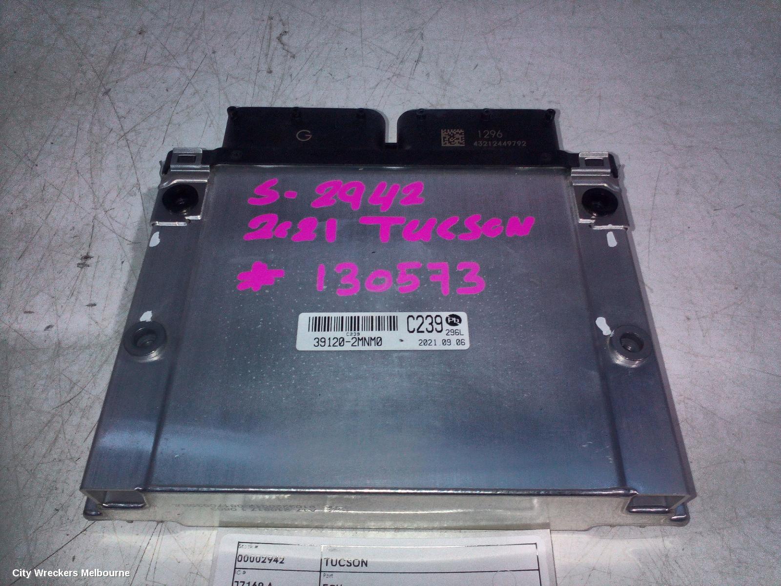 HYUNDAI TUCSON ECU, NX4, ENGINE ECU, PETROL, 1.6, TURBO, G4FP CODE, ECU ONLY, 02/2021 ONWARDS