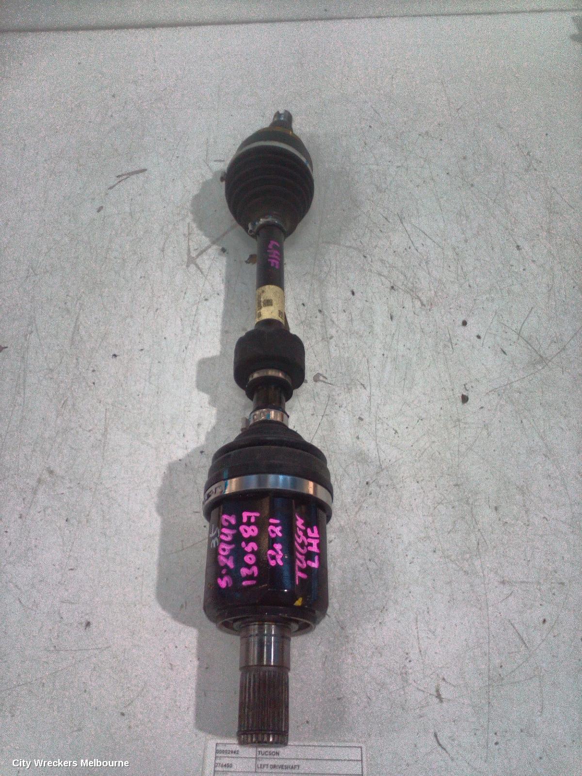 HYUNDAI TUCSON LEFT DRIVESHAFT, NX4, FRONT, 02/2021 ONWARDS