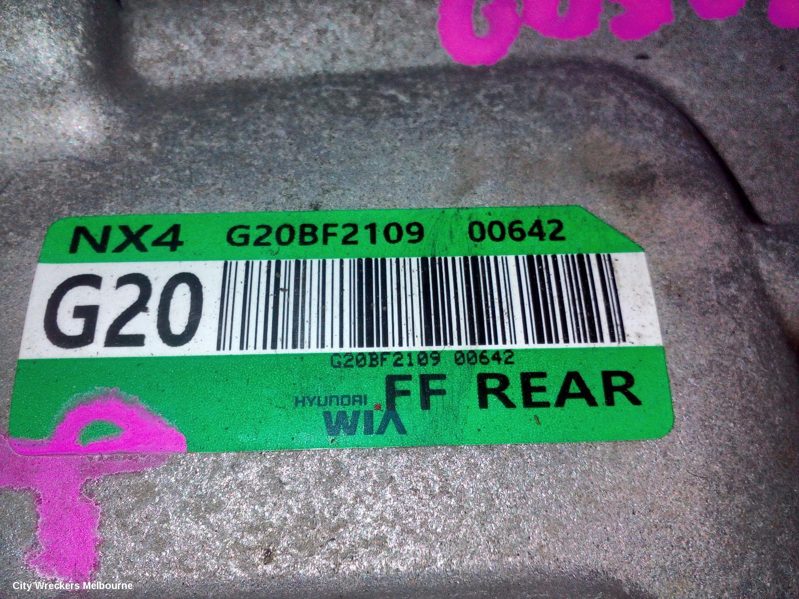 HYUNDAI TUCSON DIFFERENTIAL CENTRE, REAR, NX4, 02/2021 ONWARDS