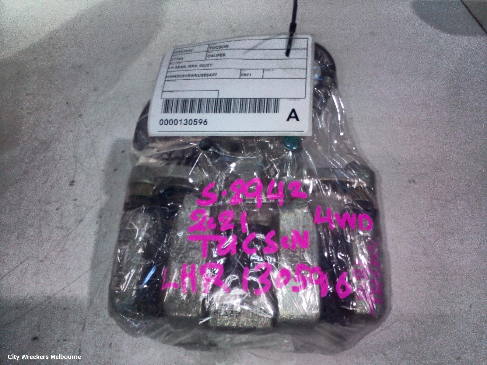 HYUNDAI TUCSON CALIPER, LH REAR, NX4, 02/2021 ONWARDS