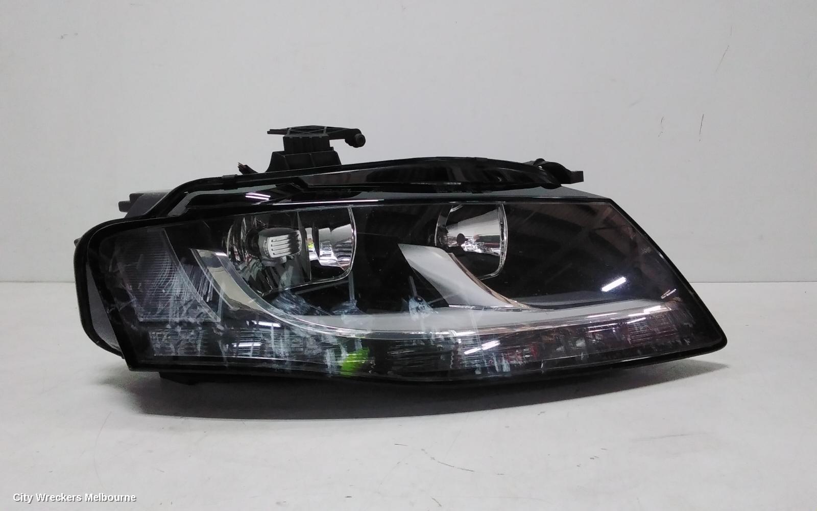 AUDI A4 RIGHT HEADLAMP, B8 8K, HALOGEN TYPE, 02/2008 - 06/2012