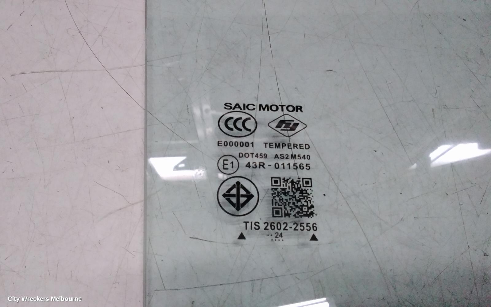 MG MG5 RIGHT REAR DOOR WINDOW, AP32, 01/2023 ONWARDS