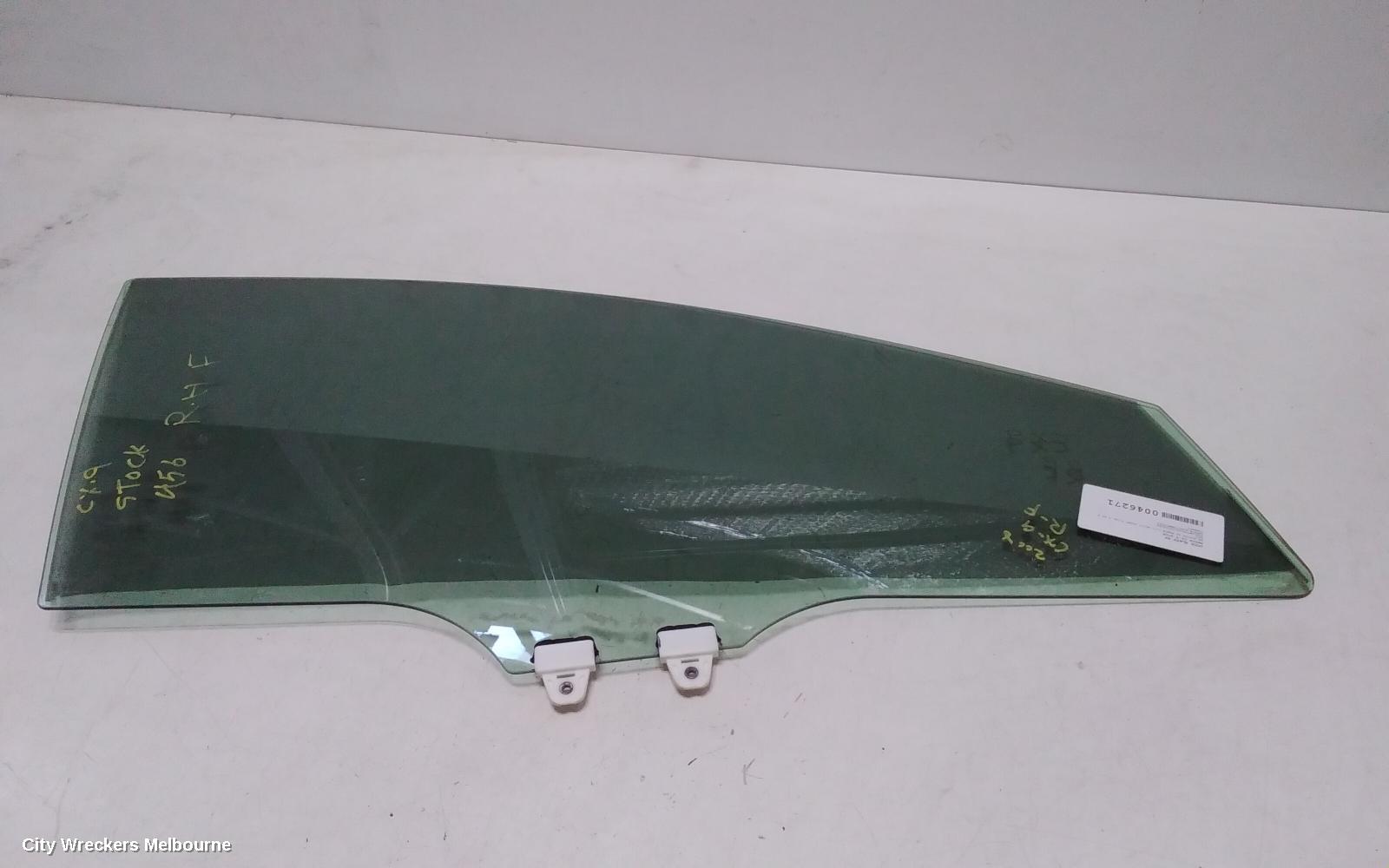 MAZDA CX9 RIGHT FRONT DOOR WINDOW, TB, 12/2007 - 12/2015