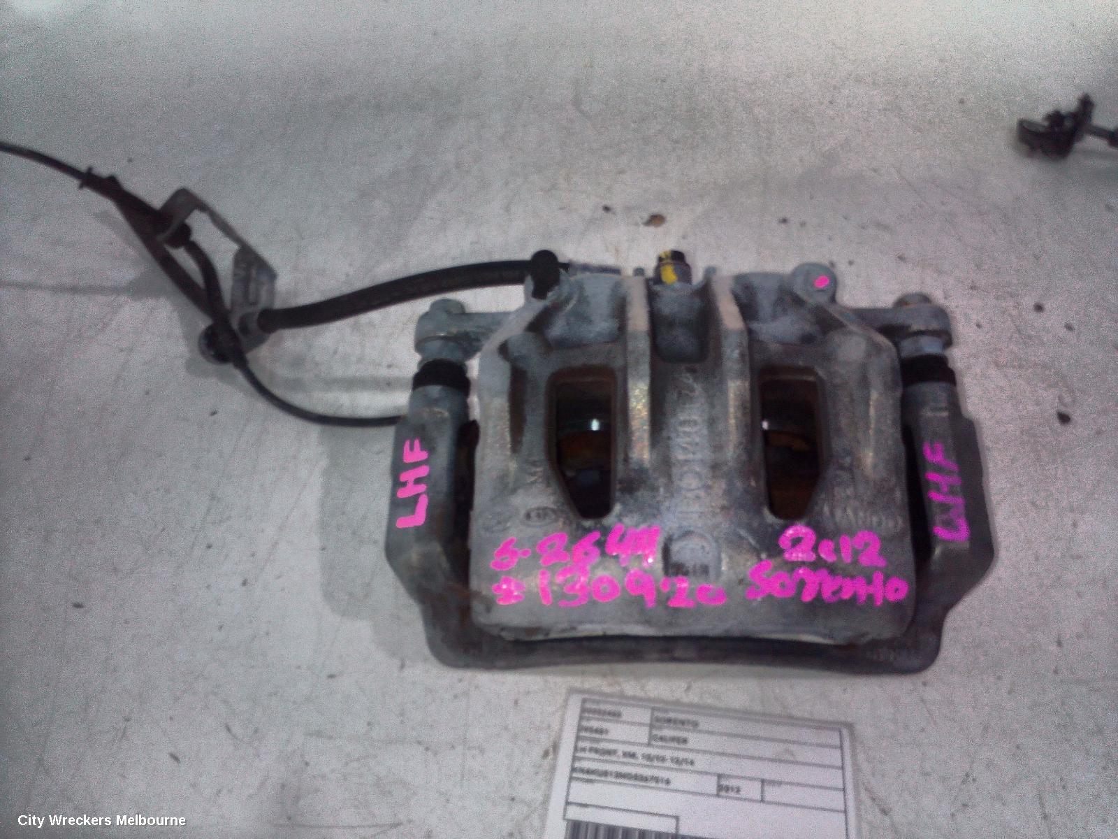 KIA SORENTO CALIPER, LH FRONT, XM, 10/2012 - 12/2014