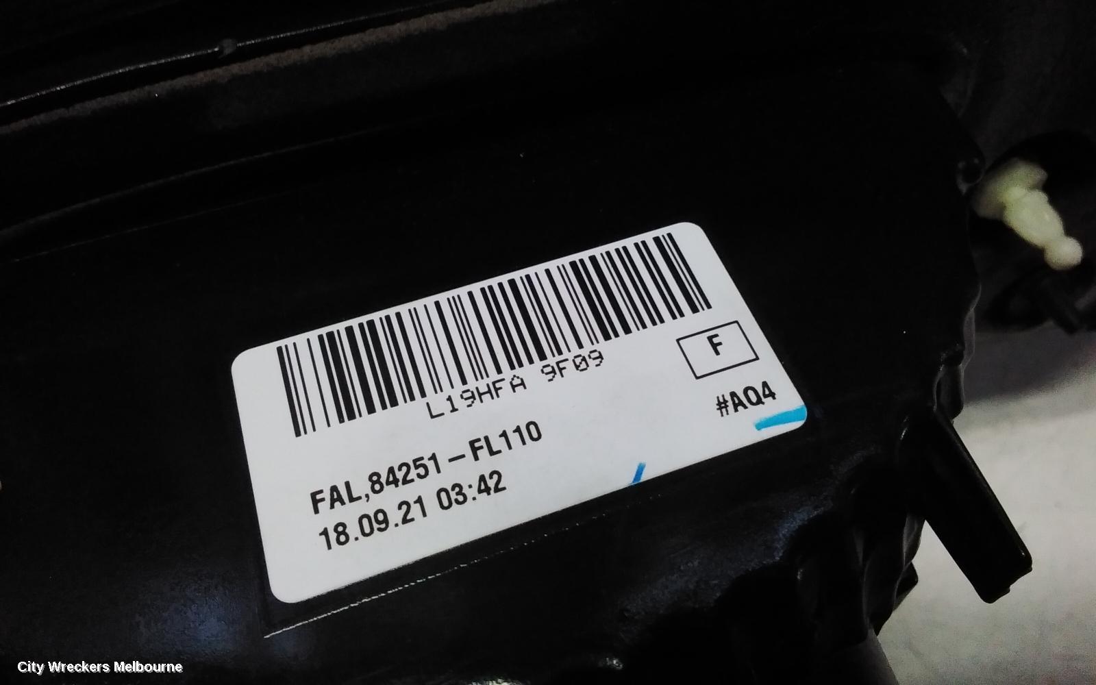 SUBARU XV REAR GARNISH, TAILGATE LAMP (LH SIDE), W/ BLACK INSERT TYPE, G5X, 03/2017 - 06/2023