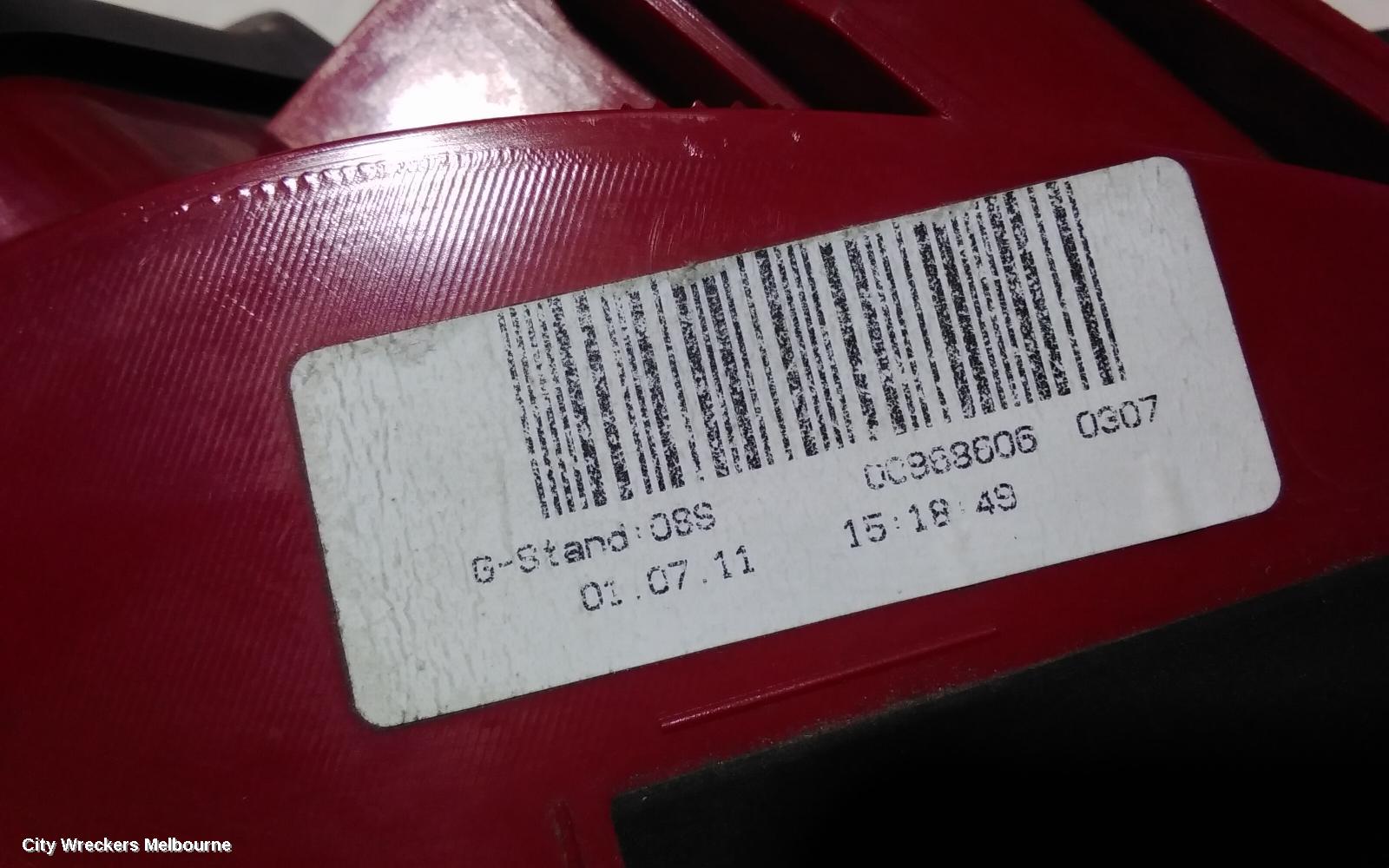 AUDI A4 RIGHT TAILLIGHT, B8 8K (A4), SEDAN, STANDARD TYPE, 02/2008 - 06/2012