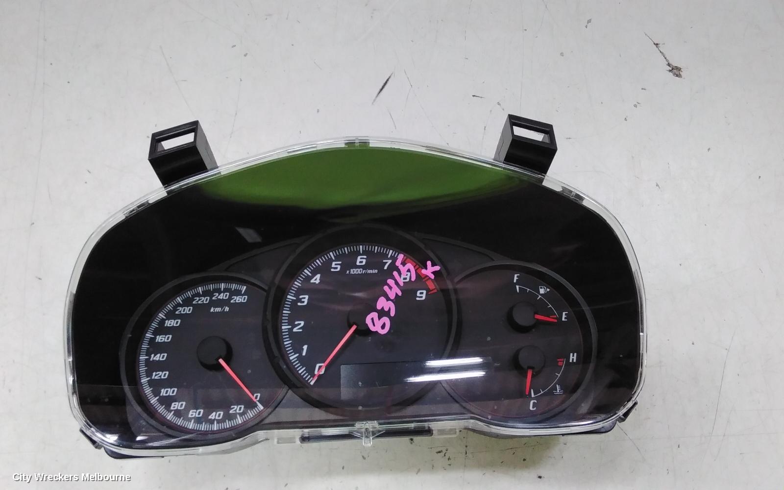 TOYOTA 86 INSTRUMENT CLUSTER, MANUAL T/M, GT, ZN6, 04/2012 - 09/2021
