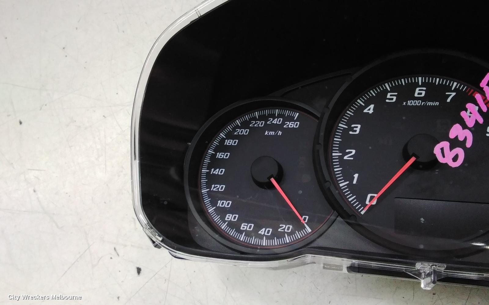 TOYOTA 86 INSTRUMENT CLUSTER, MANUAL T/M, GT, ZN6, 04/2012 - 09/2021