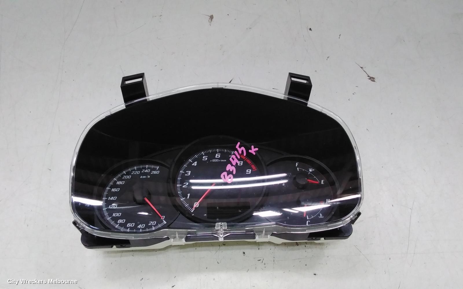TOYOTA 86 INSTRUMENT CLUSTER, MANUAL T/M, GT, ZN6, 04/2012 - 09/2021