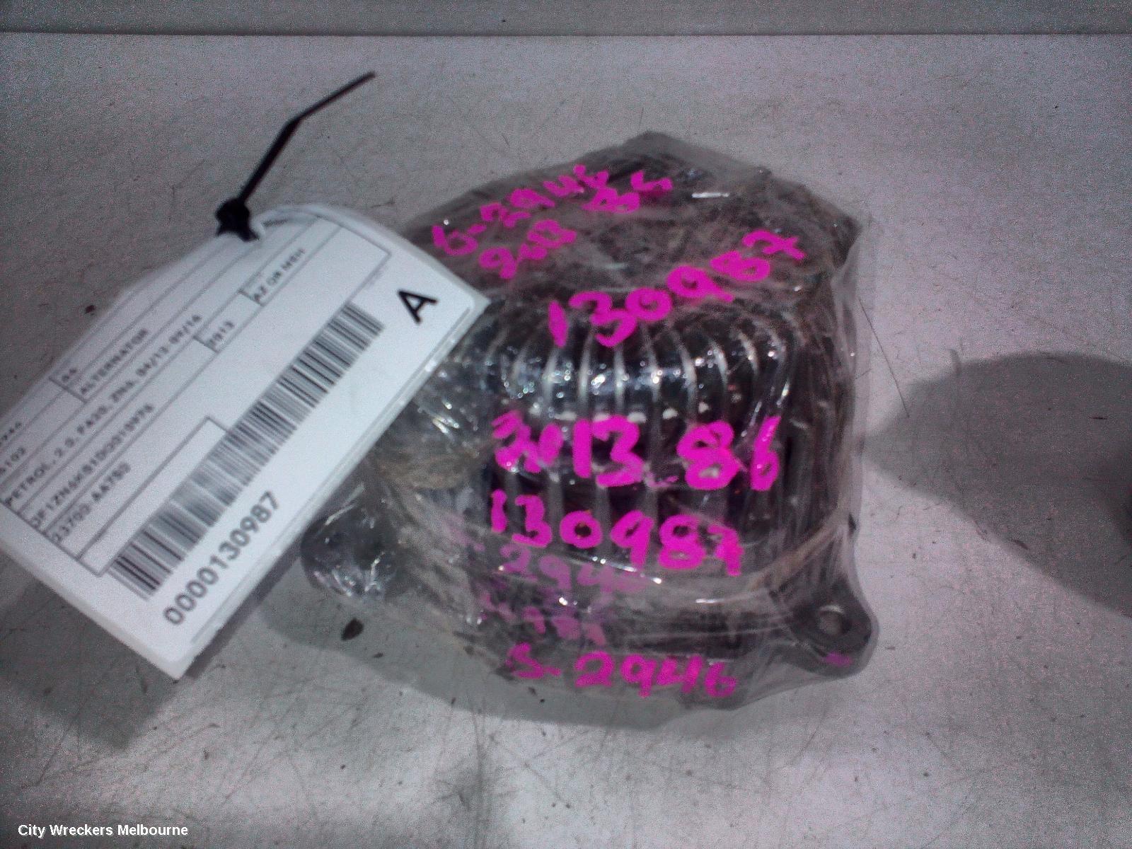 TOYOTA 86 ALTERNATOR, PETROL, 2.0, FA20, ZN6, 04/2012 - 09/2016