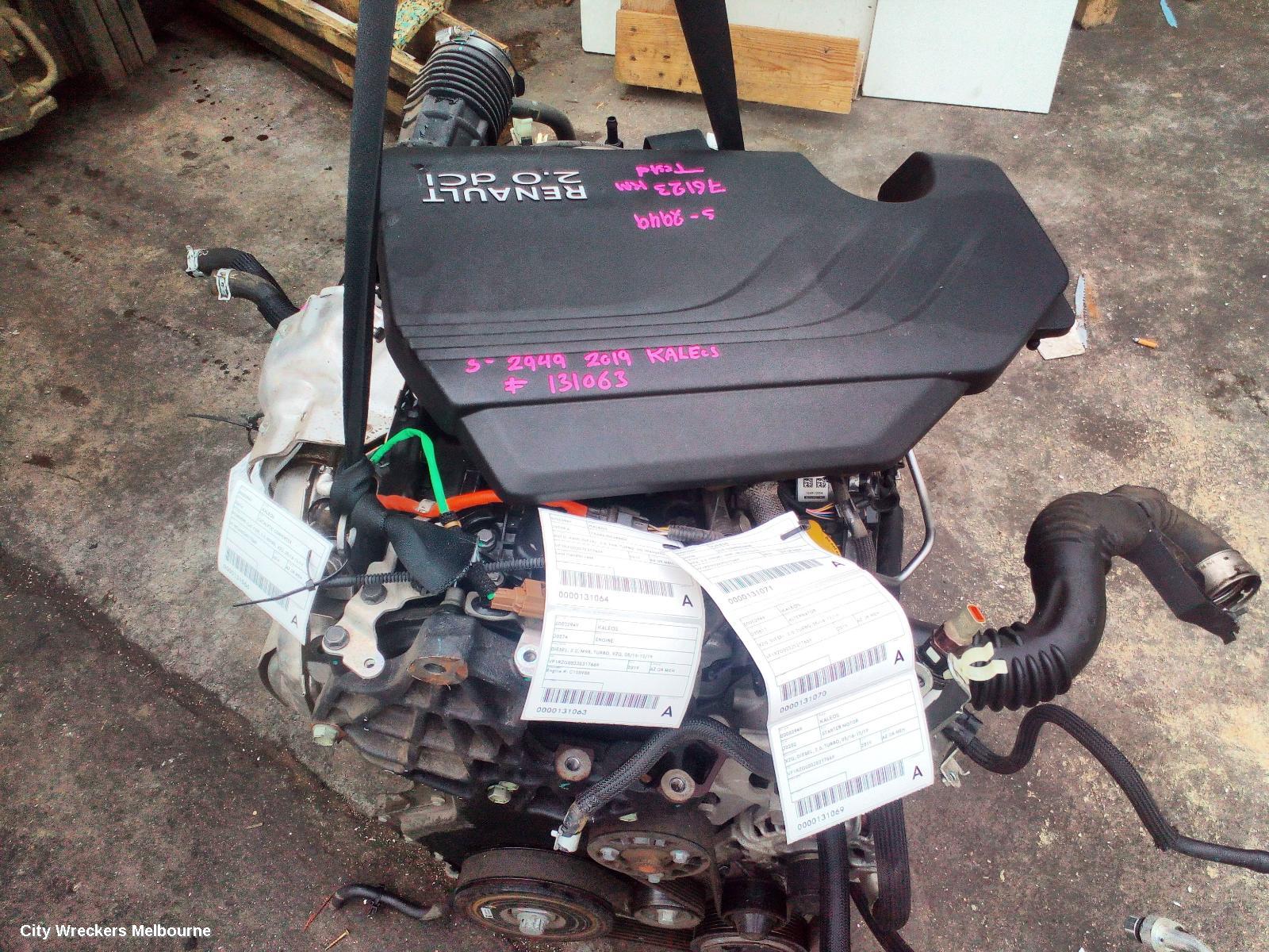 RENAULT KALEOS ENGINE, DIESEL, 2.0, M9R, TURBO, XZG, 05/2016 - 12/2019