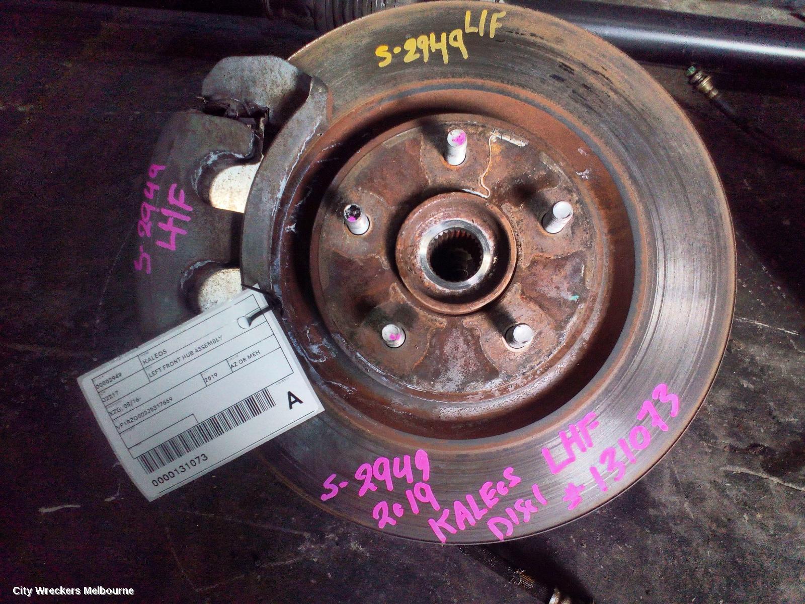 RENAULT KALEOS LEFT FRONT HUB ASSEMBLY, XZG, 05/2016 ONWARDS