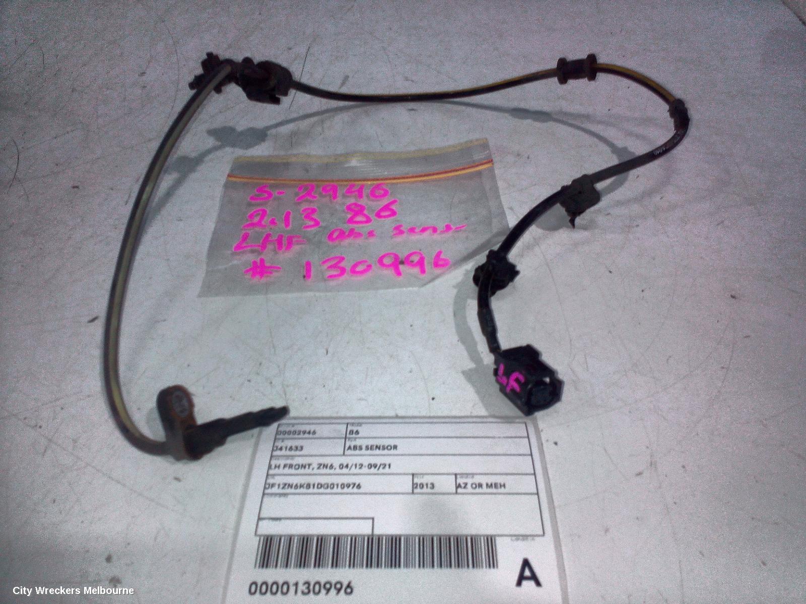 TOYOTA 86 ABS SENSOR, LH FRONT, ZN6, 04/2012 - 09/2021