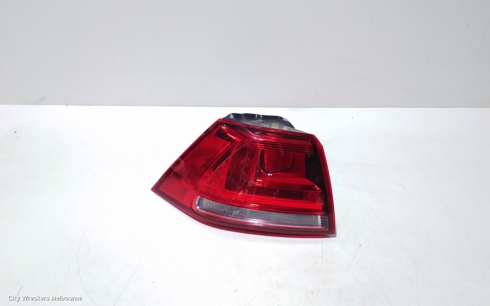 VOLKSWAGEN GOLF LEFT TAILLIGHT, GEN 7, HATCH, STANDARD, NON LED TYPE, 03/2013 - 03/2017