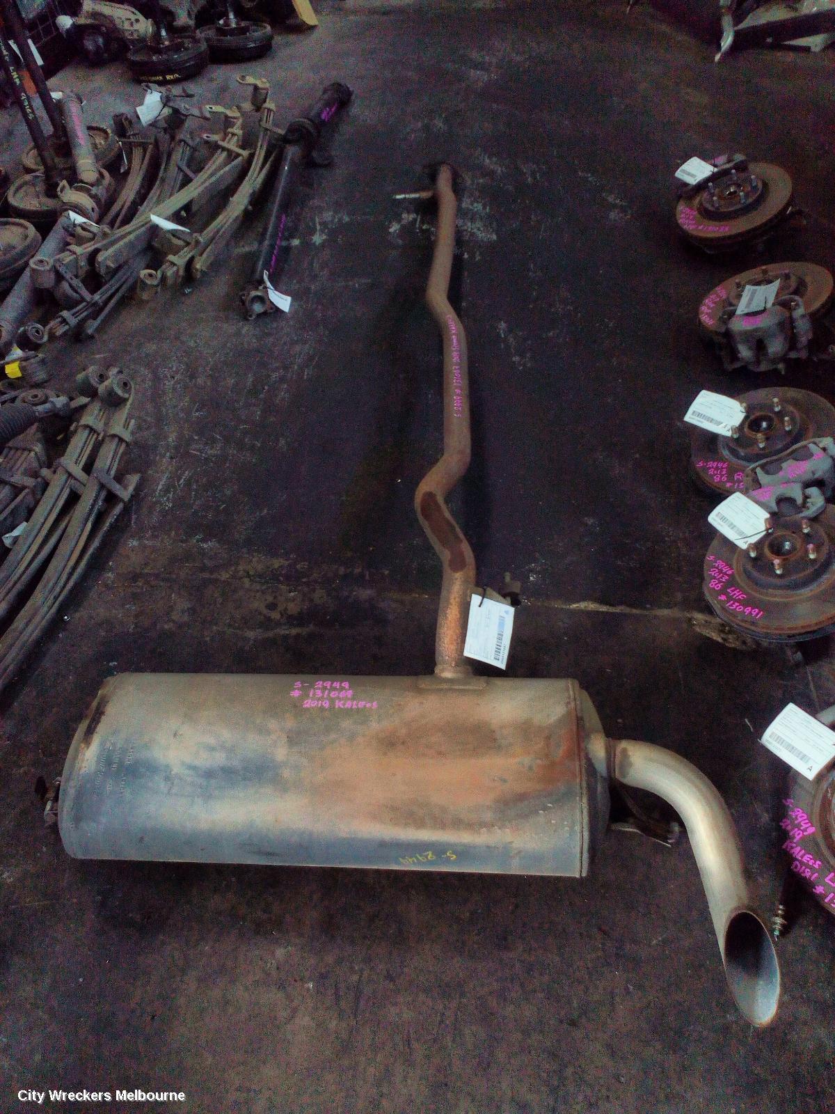 RENAULT KALEOS EXHAUST SYSTEM, XZG, 05/2016 ONWARDS