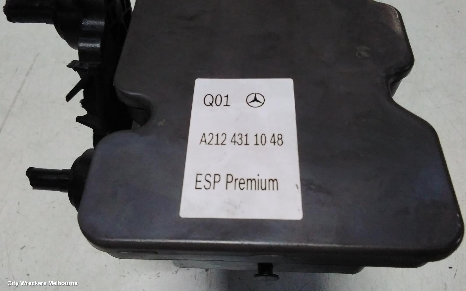 MERCEDES E CLASS ABS PUMP/MODULATOR, W212, P/N A2124311048, 09/2009 - 06/2016