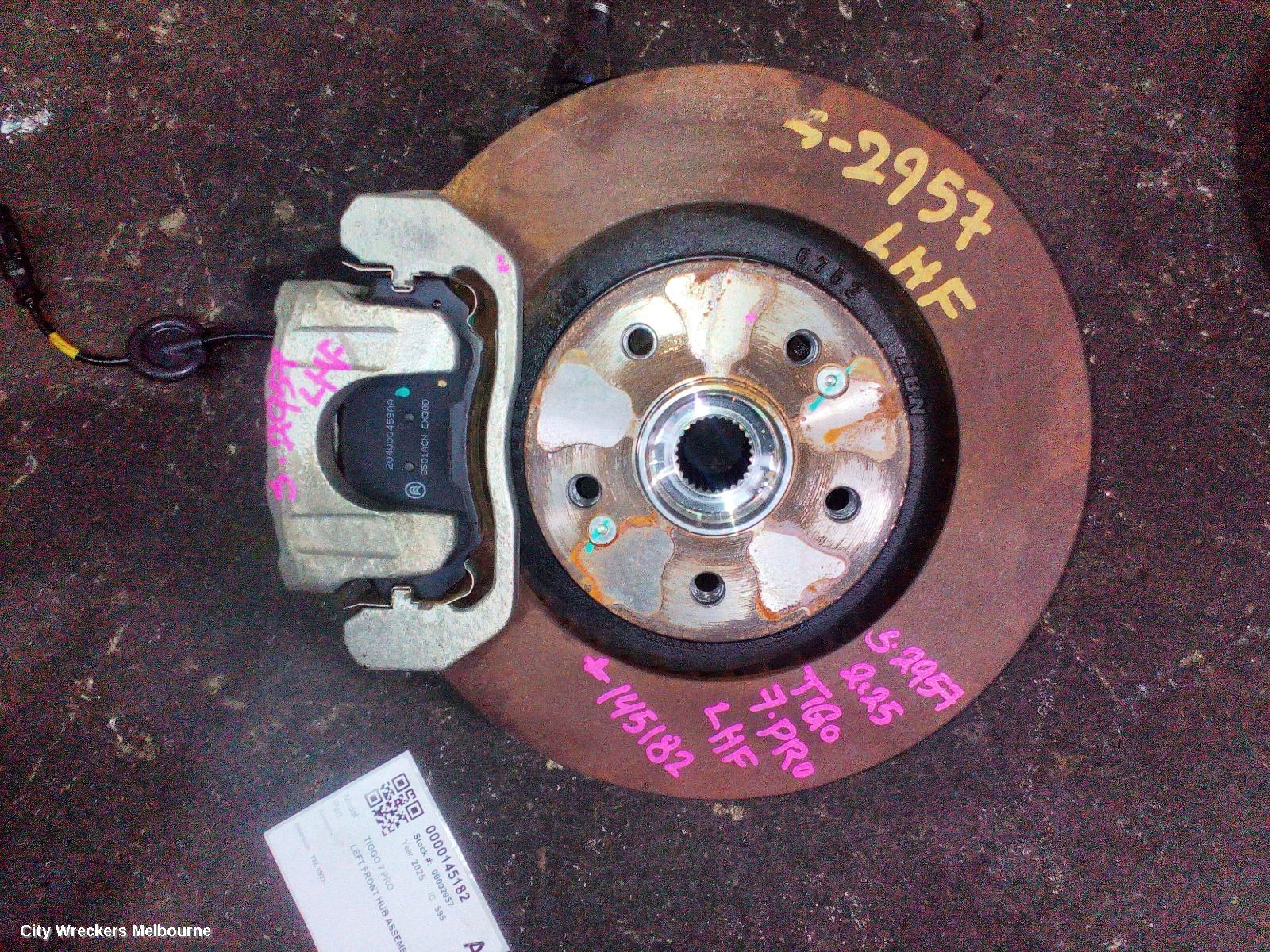 CHERY TIGGO 7 PRO LEFT FRONT HUB ASSEMBLY, T32, 05/2023 ONWARDS