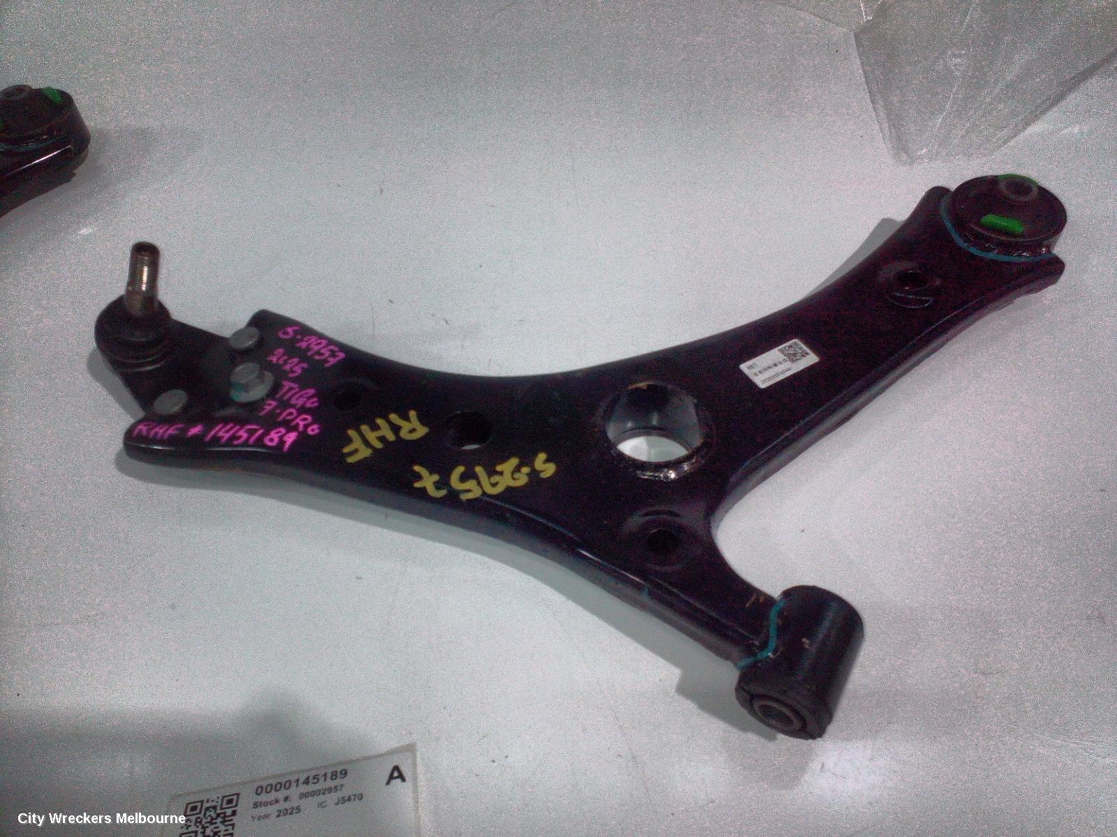 CHERY TIGGO 7 RIGHT FRONT LOWER CONTROL ARM, T32, FWD, 05/2023 ONWARDS