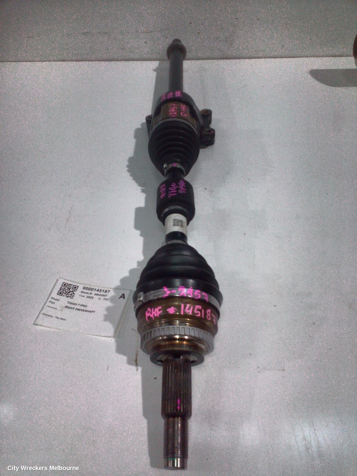 CHERY TIGGO 7 PRO RIGHT DRIVESHAFT, T32, 05/2023 ONWARDS