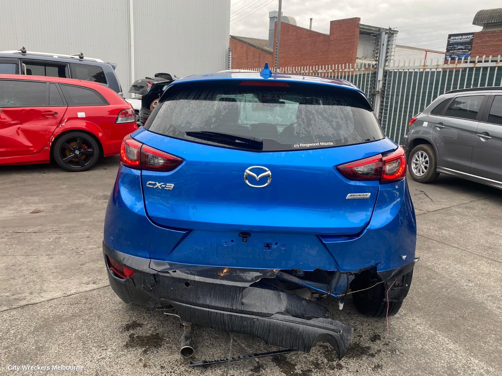 MAZDA CX3 LEFT TAILLIGHT, DK, NON LED TYPE, 03/2015 ONWARDS
