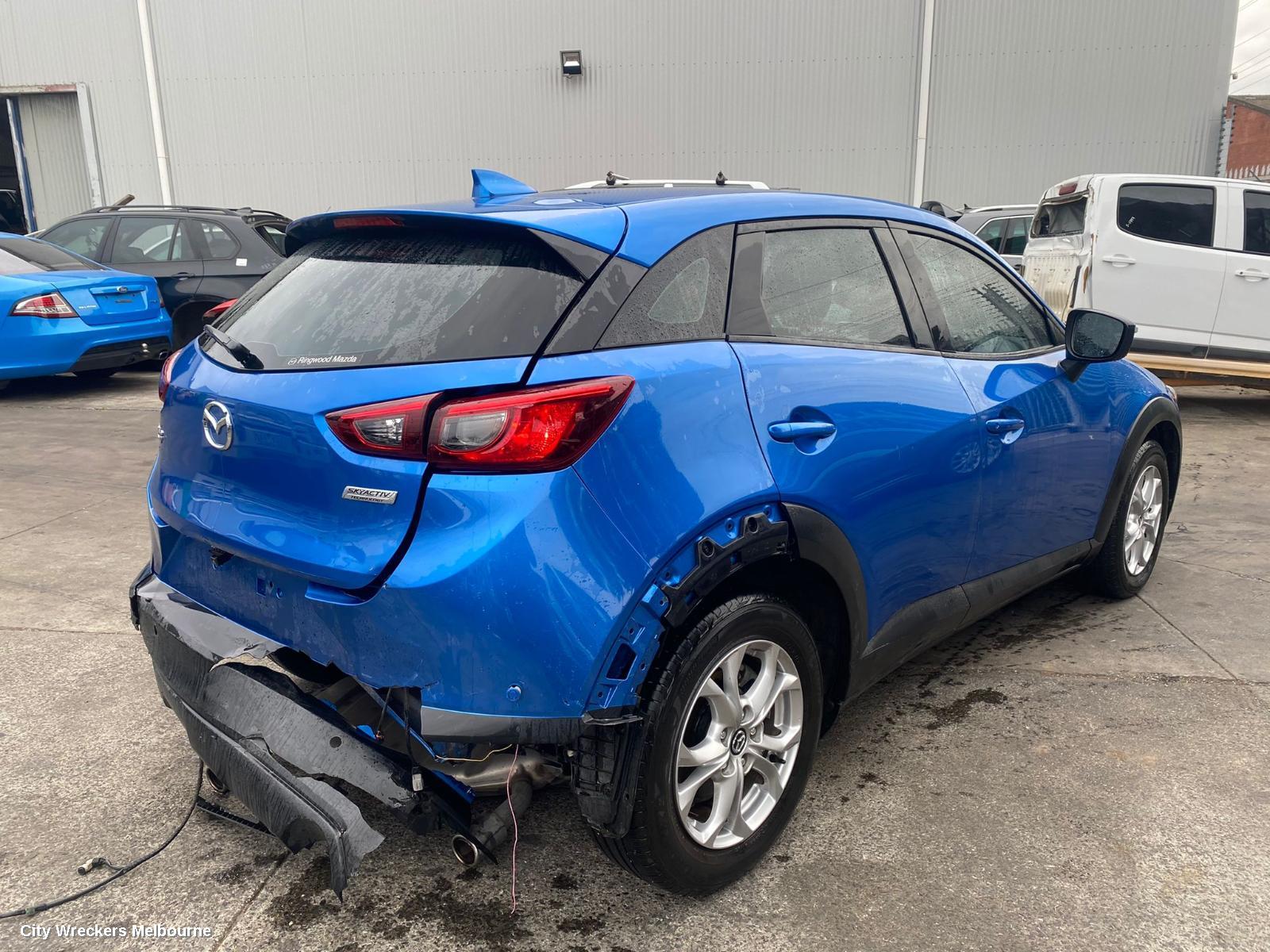 MAZDA CX3 LEFT TAILLIGHT, DK, NON LED TYPE, 03/2015 ONWARDS