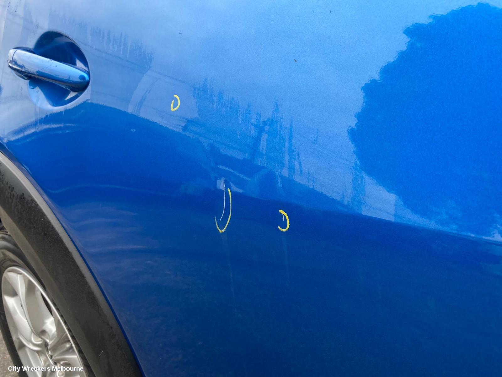 MAZDA CX3 RIGHT REAR DOOR, DK, 03/2015 ONWARDS