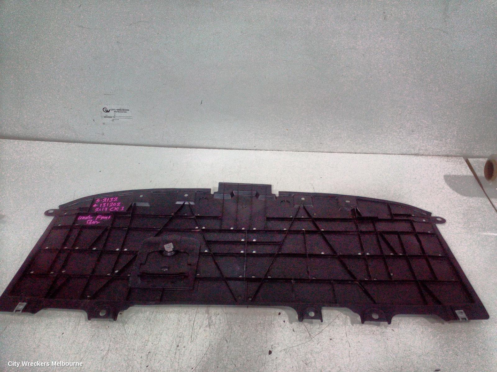 MAZDA CX3 LOWER ENGINE SPLASH TRAY, FRONT BUMPER SPLASHTRAY, DK, 03/2015 ONWARDS